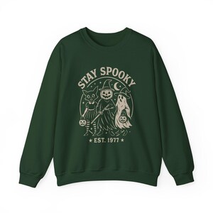 Stay Spooky Halloween Sweatshirt: Vintage Autumn Sweatshirt image 6
