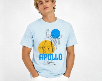 Apollo Graphic Tee: Vintage Greek God Comfort Colors Shirt