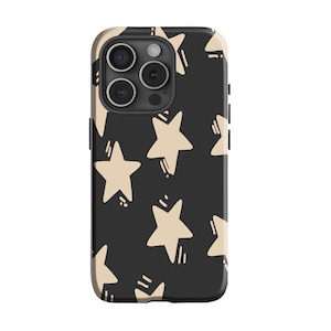 Funda para teléfono con collage de estrellas Y2K, diseño de patchwork celestial, para iPhone 16 Pro, 15, 14, 13, 12, 11 y Samsung Galaxy S24 Ultra.