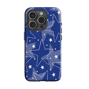 Funda para teléfono con collage de estrellas Y2K, diseño de patchwork celestial, para iPhone 16 Pro, 15, 14, 13, 12, 11 y Samsung Galaxy S24 Ultra.