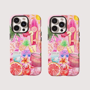 Beach Palm Tree Phone Case Summer Sea Beach Lovers Cover for iPhone 16 Pro Max 15 14 13 12 11 X 8 7 Samsung S25 Ultra S24 S23 S22 S21 S20 FE