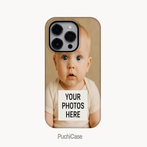 Custom Kids face iPhone phone case, Personalized photo gifts, Custom photo phone case gift, Gift for her,with Personalized Portrait