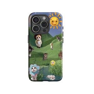 Japanese Cat Case - Abstract Kitten Art Cover,for iPhone 17 16 15 14 13 12 11 8 X XR XS Plus Pro Max,Samsung Galaxy S25 S24 S23 S22 S21