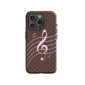 Music Note Phone Case, Musician Phone Case, Music G Clef III Compatible with iPhone 17 16 15 14 13 12 11 Pro Max, Samsung Galaxy S25 S24 S23