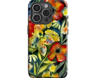 Floral Girly Phone Case, Cute Flower Design Cover,iPhone 17 16 15 14 13 12 Plus Pro Max MagSafe Case, - Samsung S25 S24 S23 S22 Plus Ultra