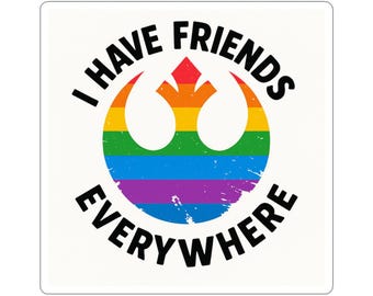 Rainbow Pride Kiss-Cut Stickers | LGBTQ+ Friendship, Decorative Laptop Stickers, Eco-Friendly Gift, Festive Celebrations