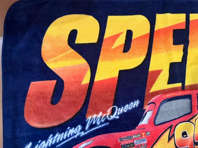 Disney Pixar Cars Lightning McQueen I Am Speed Throw Blanket 58x48 Northwest Co image 2