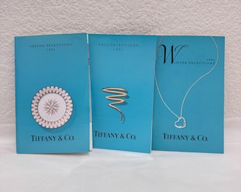 Vintage 1991 Tiffany & Co. Catalog Bundle | Spring Fall Winter Set | Inserts EX