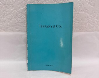 Catálogo azul vintage de Tiffany & Co. de 1972-1973 / Joyería Donald Claflin / EX
