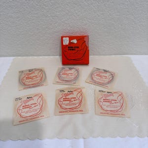 Corde per chitarra vintage Gibson Mona-Steel in nylon, set n. 495, Kalamazoo MI, nuove di zecca. immagine 1