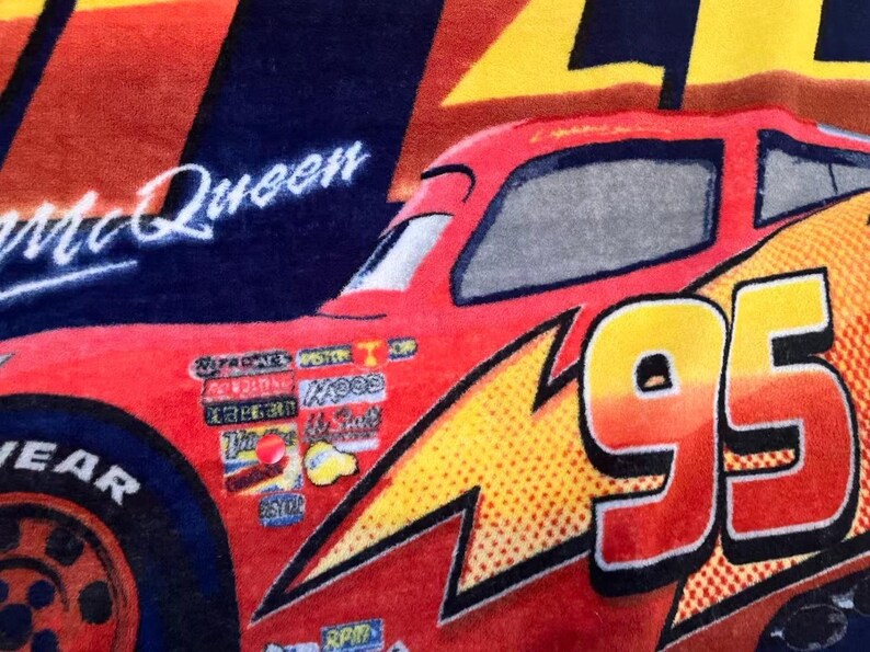 Disney Pixar Cars Lightning McQueen I Am Speed Throw Blanket 58x48 Northwest Co image 3