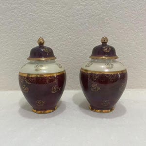アンティーク　KUDO TOKI FANCY CHINA 蓋付き壺 陶器 Kudo Toki China - Etsy