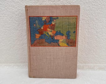 Inside Europe John Gunther 1938 Revised HC Foldout Map Historical Clippings