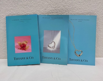 Partia 3 zabytkowych katalogów Tiffany & Co. | Lato 1992 Zima 1993 1994 | Wkładki