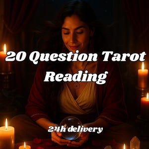 20 Fragen Tarot-Lesung: Psychische Einsicht & Anleitung (PDF Lieferung innerhalb von 24h)