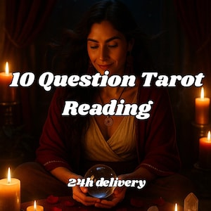 10 Fragen Tarot-Lesung, Genaue psychische Antworten, Ehrliche Intuitive Einsicht, Geist-geführte Energie Legung