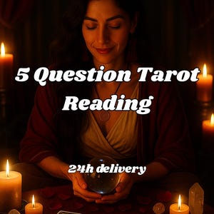Tarotlezen met 5 vragen, nauwkeurige paranormale antwoorden, eerlijk intuïtief inzicht, door de geest geleide energiemeting