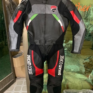 Combinaison moto racing pour homme Combinaison motard en cuir noir pour homme, équipement moto 2 pièces