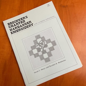 Beginners Charted Hardanger Embroidery Lace Making Pattern book 1983 Meier Watnemo