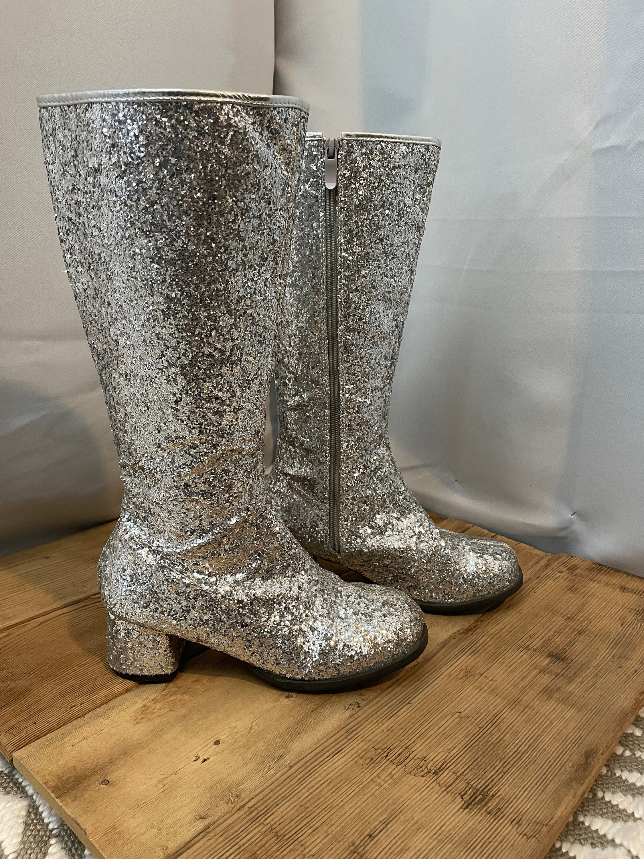 Sequin gogo cheap boots