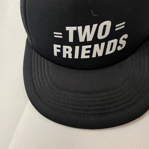 Two Friends Trucker Hat Hats Best Buds Gift Set of 2 80s vintage black white image 3