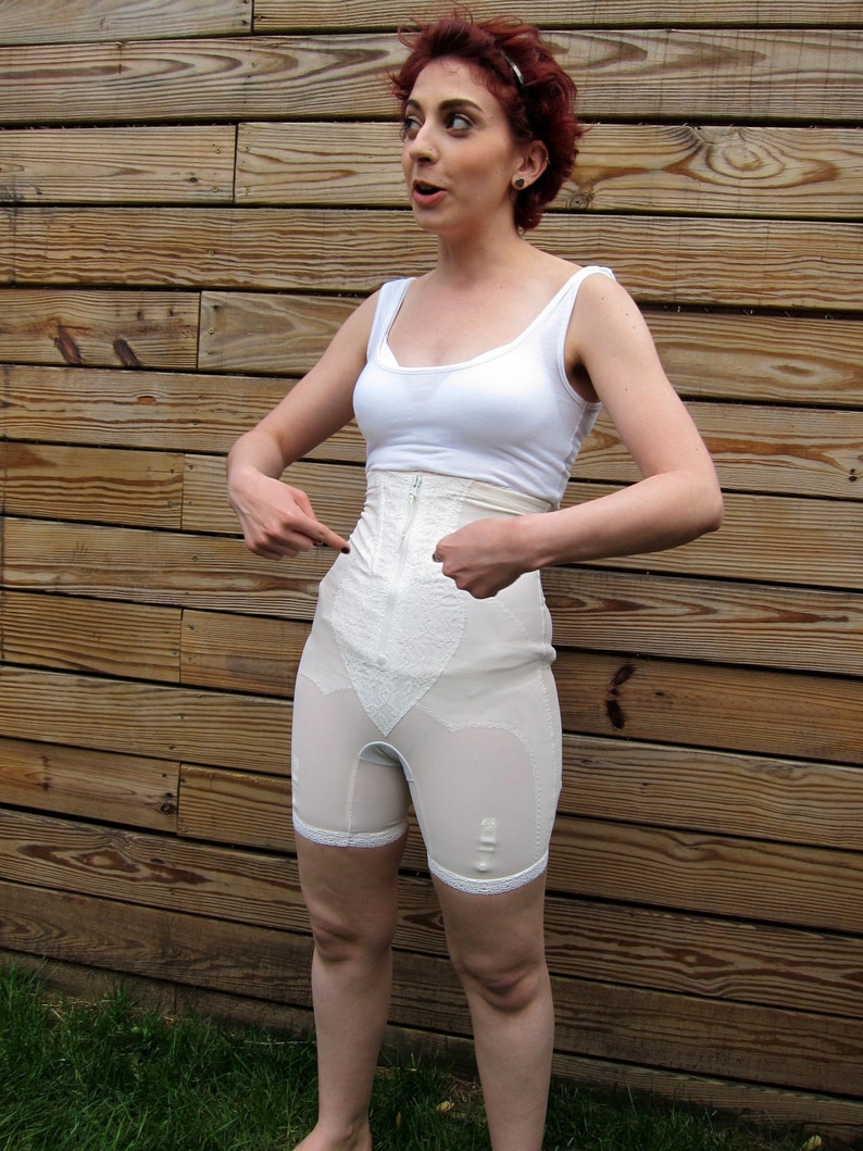 1950s Wasp Waist Cincher Corset Panty Girdle 28 S Small Etsy 