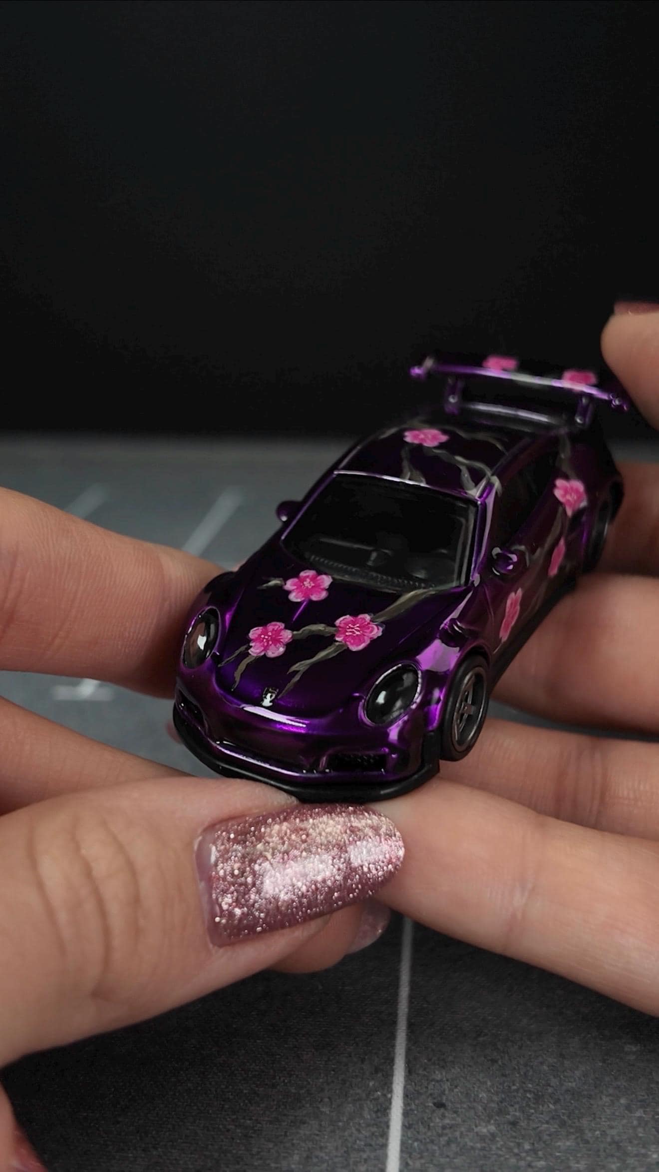 Sakura Porsche 911 GT3 RS Spectraflame Fade Hot Wheels Custom