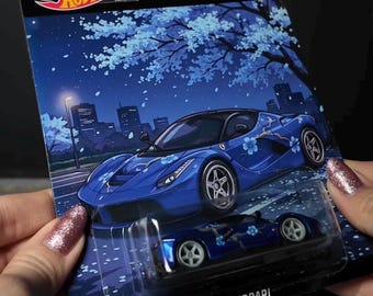 Sakura Laferrari spectraflame Hot Wheels Custom cloudy.micra