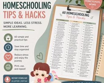 60 Social Media Homeschooling Hacks and Tips (Digital Download)