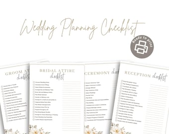 Wedding Planner Checklist | Printable
