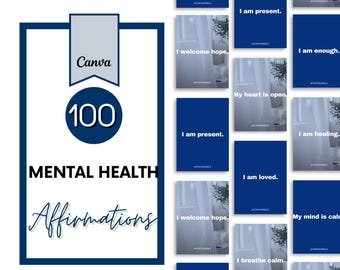 Mental Health Instagram Templates (Digital Download)