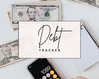 Debt Payoff Planner: Budgeting Template, Finance Tracker (Canva Editable) (PDF Download