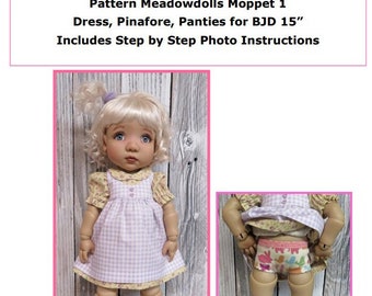 Pattern Moppet 1 - Dress, Pinafore, Panties