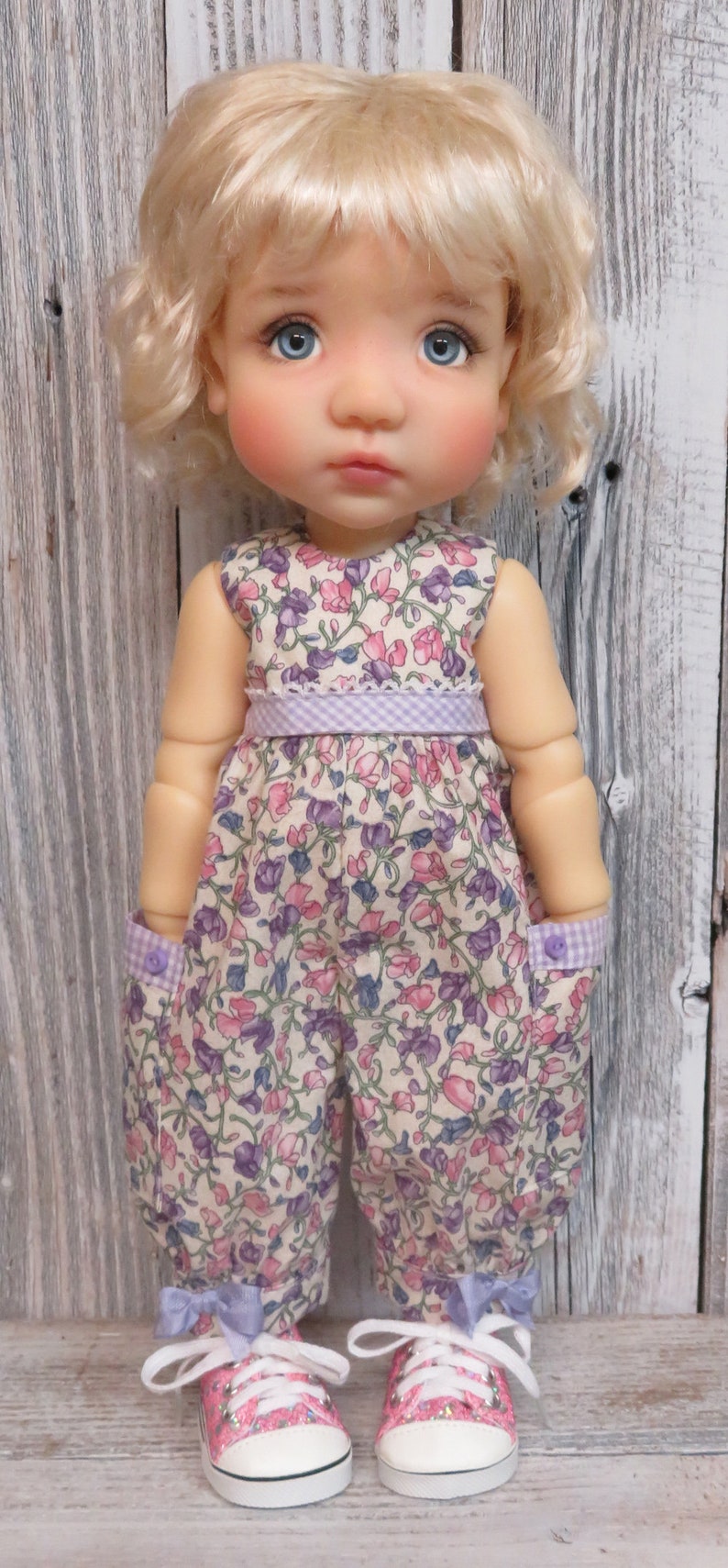 Motif Meadowdolls Moppet 2 Robe sans manches, pull avec options de manches, bloomer à volants, barboteuse pour BJD 40,4 cm image 5