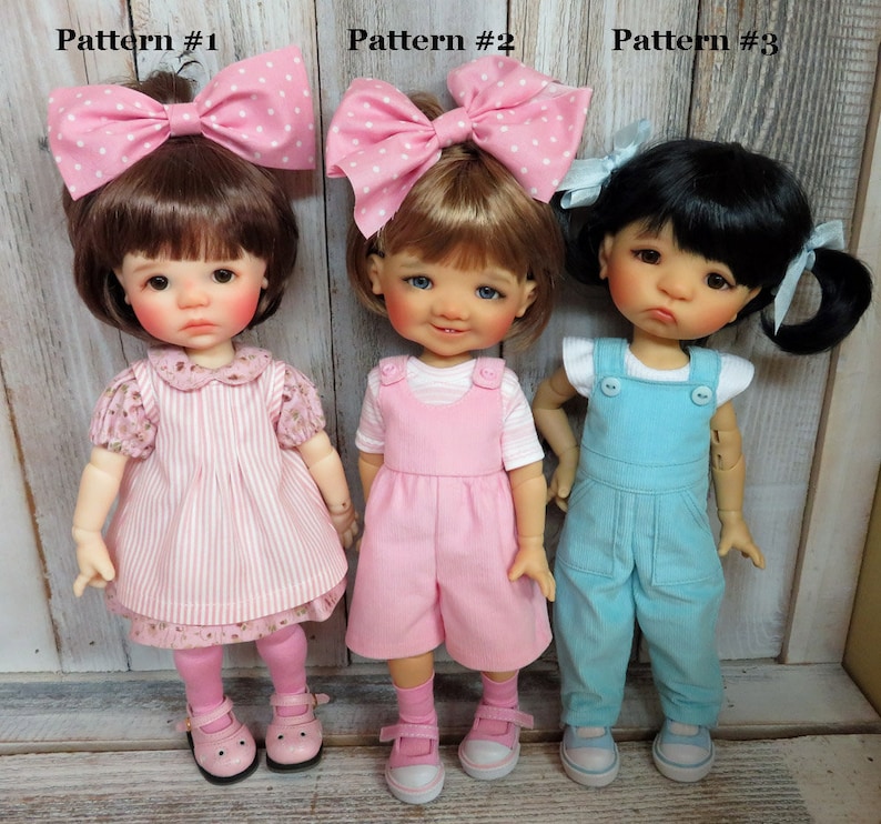 Pattern Dumplings 1 Dress, Pinafore, Tights/Leggins for BJD Mini 28cm image 8