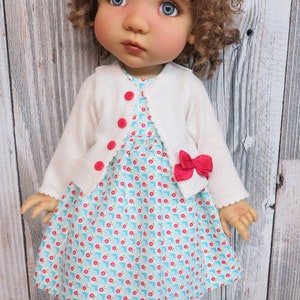 Motif Meadowdolls Moppet 2 Robe sans manches, pull avec options de manches, bloomer à volants, barboteuse pour BJD 40,4 cm image 2