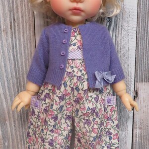 Motif Meadowdolls Moppet 2 Robe sans manches, pull avec options de manches, bloomer à volants, barboteuse pour BJD 40,4 cm image 4