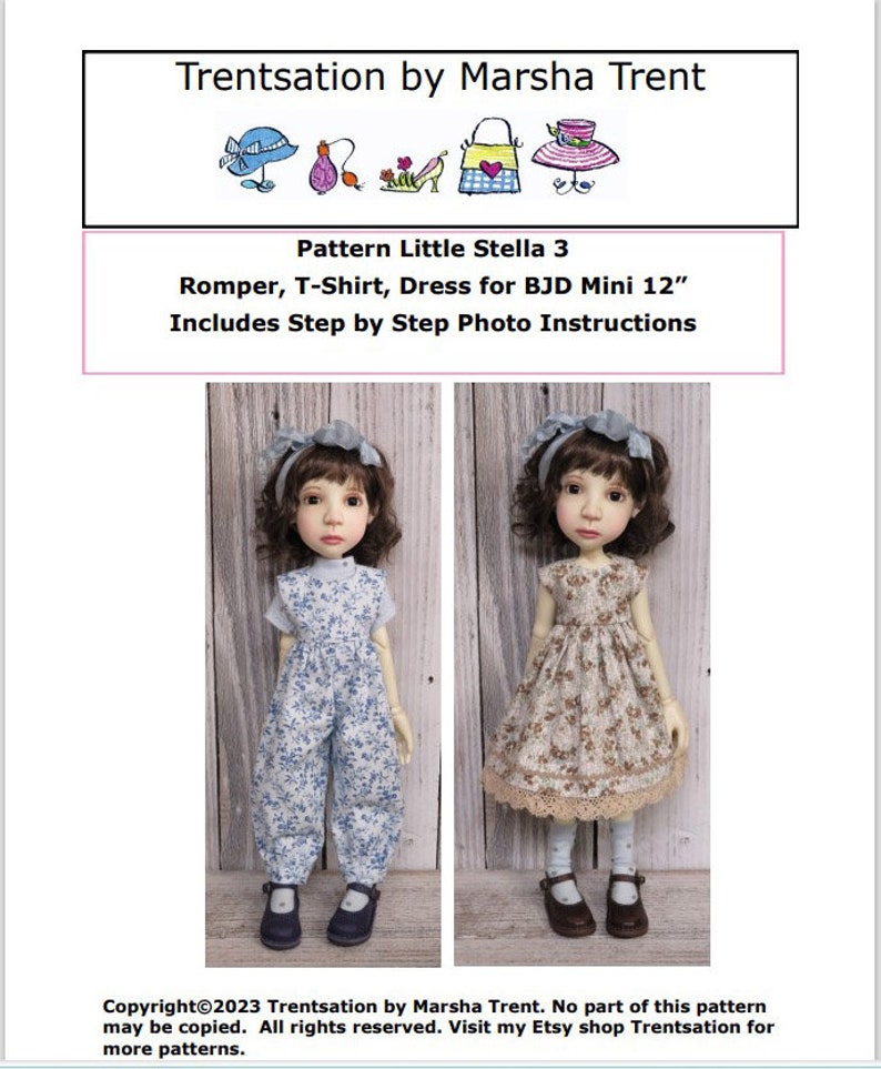 Pattern Little Stella 3 Romper, T-Shirt, Dress zdjęcie 1