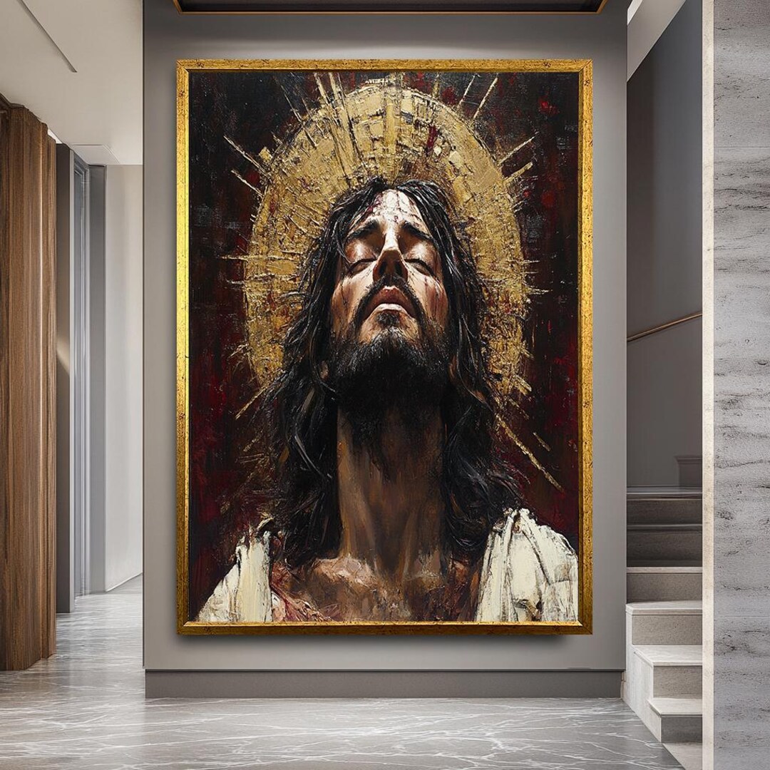 Jesus Christ Canvas Print, Sacred Religious Wall Art, Christian Faith ...