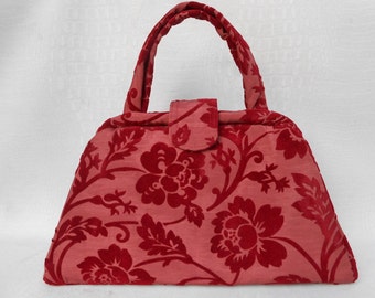 Structured Handbag - Scarlet Red