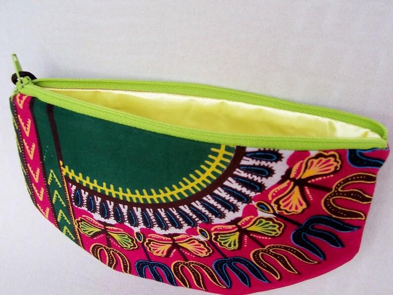 Ghana Print Zip Pouch Etsy