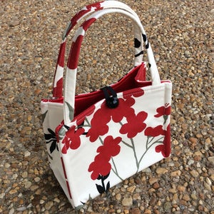 Cream Cherry Blossom Mini Box Bag image 1