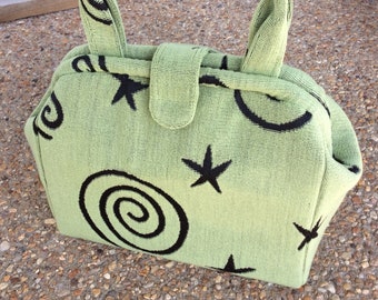 Bright Green Starburst Tall Doctor Bag