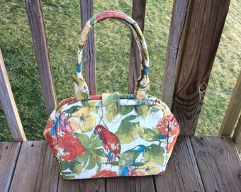 Tropical Bird Tapestry Tall Doctor Bag