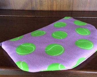 Tennis Ball Lavender Zip Pouch