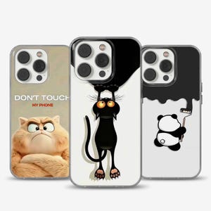 Funny Cartoon Phone Case Meme cover for iPhone 17 pro 16e, 14, 13, 12, 11, SE, Samsung S25 Edge, A15, S21, S23, Pixel 9A, 8 Pro