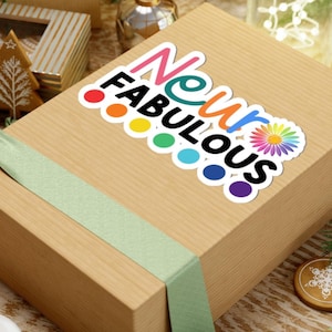 Adesivo Neuro Fabulous, Adesivo Orgoglio Neurodiversità, Orgoglio Autismo, Adesivo Autismo, Adesivo ADHD, Adesivo Neurodiversità. Regali Neuro