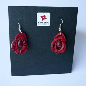 orecchini pendenti in quilling