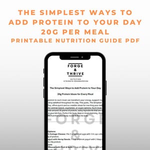 The Simplest Ways to Add 20g Protein Per Meal | Printable High-Protein Guide for Vegans, Vegetarians & Omnivores