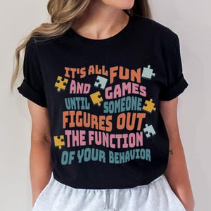 Camiseta de Analista de Comportamiento Divertido y Juegos / Camiseta de Analista de Comportamiento ABA BCBA RBT